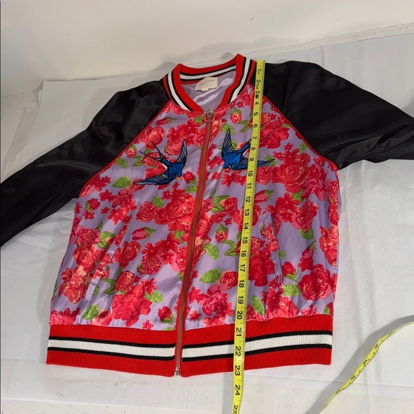 SILENCE+NOISE & URBAN OUTFITTERS Collab ‘Arielle’ Satin Bomber Jacket - Picture 17 of 17